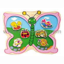 Hölzernes Schnürchen-Schmetterlings-Spielzeug (81241)